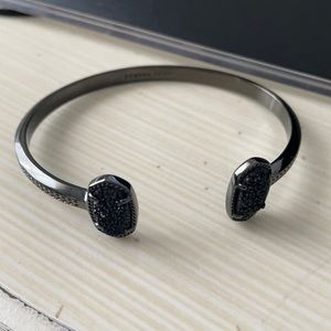 Kendra Scott Edie Gunmetal Cuff Bracelet